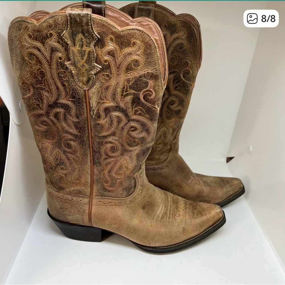 Justin McKayla leather boots 9B L2561